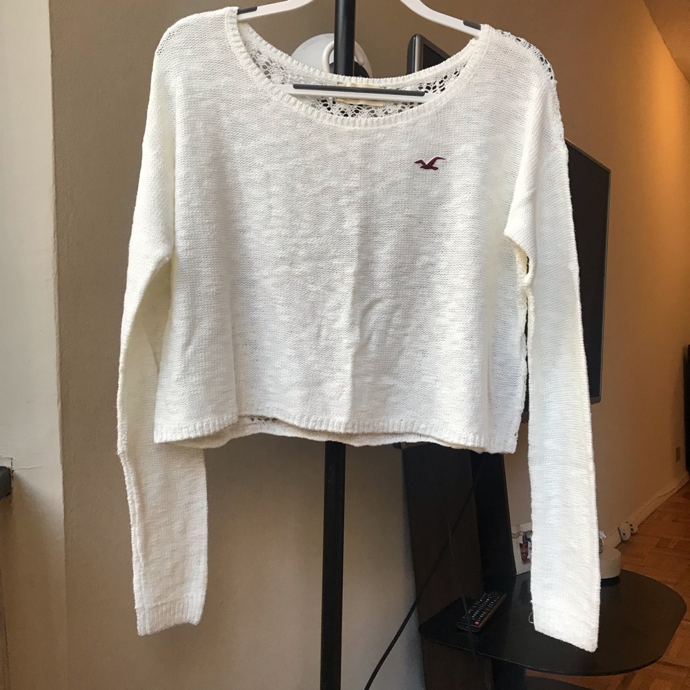 Hollister Knit Crop top long sleeve Hollister